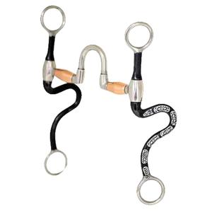 Bocado de caballo Western Mullen Mouth de acero inoxidable y plata alemana, de alta calidad, duradero, para entrenamiento, con presión suave y personalizable. - Product Image 1