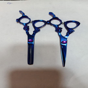 QNQ Professional 6,5 7 pulgadas de acero inoxidable, mangos de cerámica afilados, juego de tijeras de peluquería para cortar, herramientas de estilismo y adelgazamiento - Product Image 4