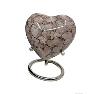 Fournitures funéraires en métal de bonne qualité avec logo et finition personnalisés Urnes de crémation en aluminium à vendre - Product Image 1