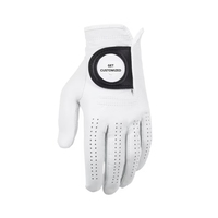 Guantes de Golf Deportivos Personalizados de Alta Calidad para Hombre, Hechos a Mano con Cuero Genuino Cabretta, de Dedo Completo, Elásticos, Ligeros, para Mano Izquierda/Derecha, Maximiza el Rendimiento