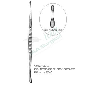 Cureta Volkmann de Acero Inoxidable, Cureta Ósea Médica Profesional para Cirugía General, Certificada por la CE - Product Image 2