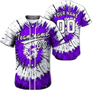 baseball jersey colorful sublimation yellow blank kids custom women men crop baseball jersey new design Custom design button