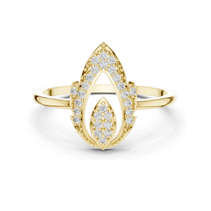 Bague élégante en diamant créé en laboratoire pour femmes, diamants VVS-VS EF CVD, or 18 carats, 14 carats, 10 carats et argent 925, rose, jaune, blanc - Product Image 1