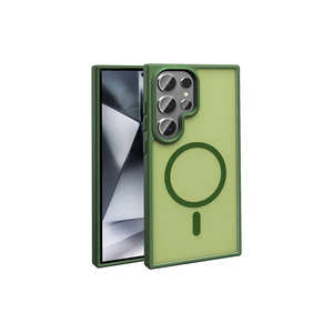 Coque arrière antichoc mate MSRA Sio compatible MagSafe pour Samsung Galaxy S23 Ultra en TPU souple et PC - Product Image 1