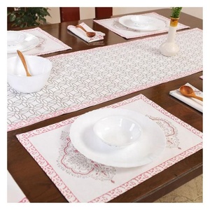 European Style Tailor Made Durable Pad Western Dining Place Mat 100% Organic Cotton GOTS Certified Modern Mats <b>Table</b> Decoration - Product Image 4