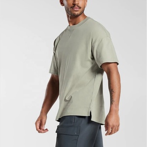 100% เสื้อยืดผ้าฝ้ายโอเวอร์ไซส์สำหรับผู้ชายขนาดใหญ่240กรัมลายพิมพ์ดิจิตอลดีไซน์ตามสั่ง - Product Image 6