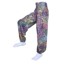 Ali Baba Pantalon bohème unisexe Hippie Harem Aladdin Yoga Boho Pantalon éléphant Long coton fait à la main pêcheur Pantalon thaïlandais