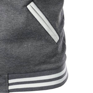 Veste Letterman en tissu doux pour l'extérieur pour hommes veste Letterman à logo personnalisé à la mode - Product Image 3