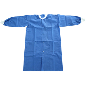 Venta al por mayor de calidad superior de manga corta logotipo personalizado médico enfermera Hospital uniformes bata de laboratorio blanco - Product Image 4