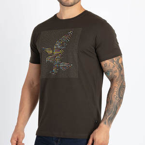 Precio bajo Producto de moda Hombres de moda Impresión Camiseta Tela cómoda Material de algodón Hombres Camiseta - Product Image 2