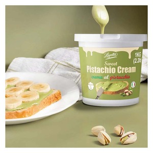 Vente en gros de crème de pistache 1kg de beurre de pistache italien doux pâte en vrac et tartinade pour boulangerie dessert crème glacée pâtisserie - Product Image 4