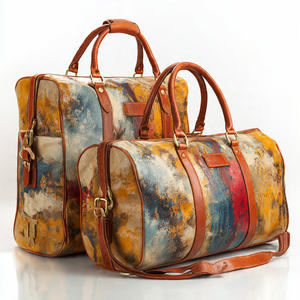 Sacs de voyage en cuir à sublimation pour vêtements de mode, sacs de voyage en cuir pour le corps, sacs de voyage en cuir à bandoulière unisexe - Product Image 1