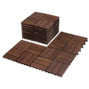 New Hot Item FG-VG12BR Solid <b>Wood</b> Tile Modern Design <b>Wood</b> Texture Outdoor Balcony Decoration Vietnam Anti-Slip Antibacterial - Product Image 1