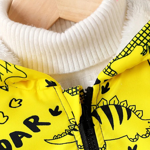 ซิปอัพแจ็คเก็ตกันลมมีฮู้ดกันน้ำมีฮู้ดสำหรับเด็กเสื้อคลุมลำลองตัวยาวให้ความอบอุ่นมีกระเป๋าสำหรับเด็กผู้ชาย - Product Image 3