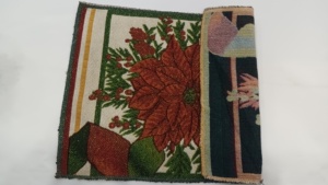 แผ่นรองจานผ้าฝ้ายโพลีเอสเตอร์ผ้าทอทรงสี่เหลี่ยมผืนผ้าผ้าแจ็คการ์ดซักได้กันลื่นสำหรับห้องครัวรับประทานอาหาร - Product Image 3