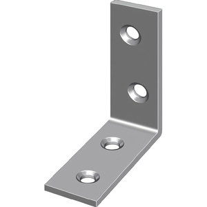 Paquete de 50 soportes para sillas de hierro de 20 mm x 14 mm x 2 mm, cromados en azul, HOHAGE - Product Image 3