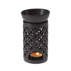 Quemador de Aceite Aromático de Madera y Dorado con Diseño Moderno para el Hogar, Oficina, Aromaterapia, Relajación, Difusión de Fragancias - Product Image 3