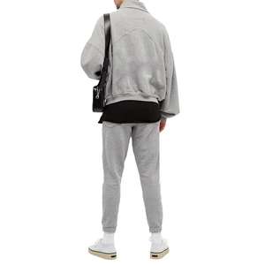 Sweat-shirt à capuche unisexe personnalisé, col montant, sweat-shirt en molleton de coton pour homme, pull à col zippé 14 - Product Image 2