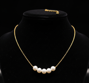 Top Grade 925 Silver Freshwater Pink <b>Cultured</b> <b>Necklace</b> Handcrafted Dainty <b>Pearl</b> for Wholesale Various Sizes Available - Product Image 1