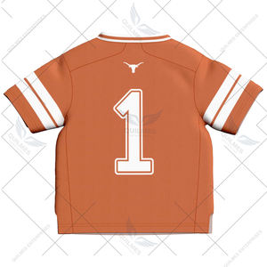 #1 University Of Texas Longhorns <b>Toddler</b> Lightweight Collegiate <b>Football</b> Fashion Jersey - Texas Orange - Product Image 3