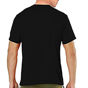 Camiseta de cuello redondo personalizada de alta calidad para hombre 100% algodón Premium 180 210 250 300 gramos logotipo impreso en la parte delantera BD - Product Image 2