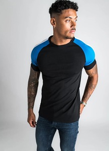 T-shirt en coton et Spandex pour homme, vêtement de Gym, de musculation, de haute qualité - Product Image 5