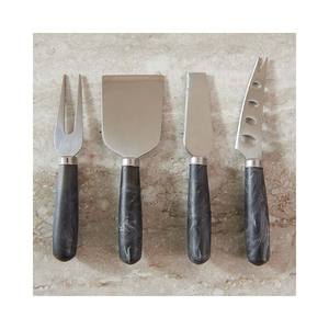 Coupe-fromage plaqué or de haute qualité et épandeur de beurre Design de restaurant de luxe multicolore avec poignée en métal - Product Image 5