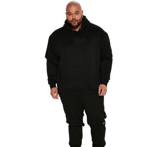 Men's Casual 100% Cotton <b>Oversized</b> <b>Hoodie</b> <b>Black</b> Pullover with Custom Logo Print Boxy Fit ODM Supply - Product Image 5
