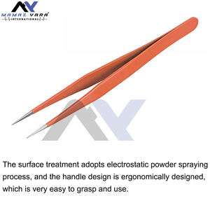 Pinzas para pestañas para extensión de pestañas, pinzas para extensión de pestañas, Coral, recién llegado, acero inoxidable - Product Image 2