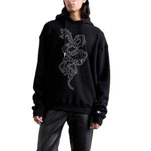 เสื้อฮู้ดผู้ชายประดับเพชรคุณภาพพรีเมียม สไตล์ล่าสุด ราคาไม่แพง น้ำหนักเบา รับสั่งทำตามแบบ - Product Image 1