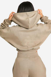 À la mode reine femme sweats à capuche courts automne mode 2025 décontracté à manches longues sweats tenues vêtements d'hiver - Product Image 6