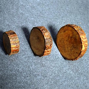 Corteza de efecto de madera de árbol de mango redondo hecho a mano Producto de Venta caliente Cuenco decorativo de madera de mango con corteza de árbol Hecho EN LA India - Product Image 2