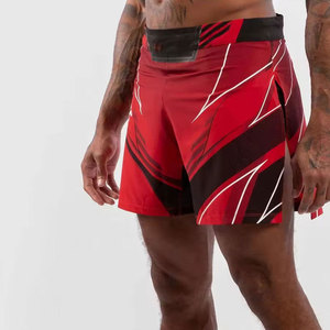Short MMA à sublimation personnalisé pour adulte pour hommes-Short d'entraînement fitness d'arts martiaux respirant léger 100% polyester - Product Image 3