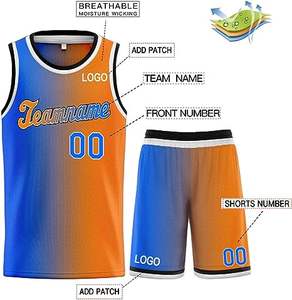 Uniforme de basket-ball à col en V personnalisé avec impression par sublimation professionnelle, couleur personnalisée, 100% polyester respirant - Product Image 6