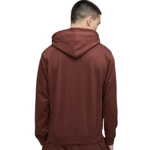 Automne et hiver nouvelle mode sweat à capuche pour hommes Plus polaire ensemble 100% coton sweat à capuche décontracté avec couleur Patchwork solide et capuche - Product Image 4