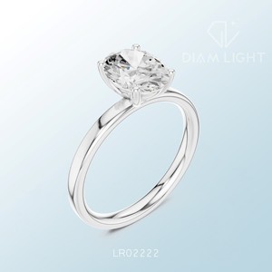 Bague solitaire ovale élégante, confectionnée sur mesure, pierre précieuse brillante certifiée IGI, design de bijoux intemporel et élégant pour un anniversaire - Product Image 6