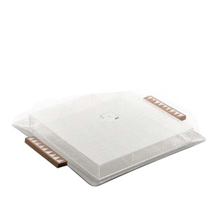 Royal Look Home Catering Bandeja de servicio con vidrio Home Cafe Coffee Shop Diseñador de forma cuadrada usado al precio más bajo - Product Image 1