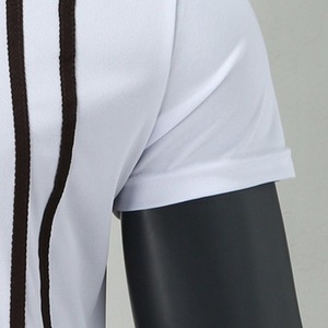 Chemises décontractées pour hommes en coton/fibre de bambou respirant à manches courtes, tricotées, de haute qualité, avec logo personnalisé imprimé, vente en gros - Product Image 5