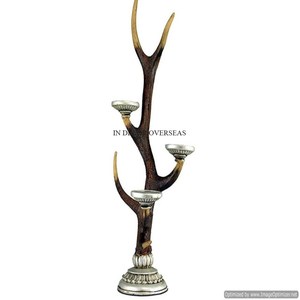 Set Of 4 Simple Classic Look Silver Color Shiny Polished Heavy Duty Metal <b>Candle</b> <b>Stick</b> <b>Holder</b> Home And Hotel Dining Table Supply - Product Image 5