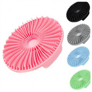 Silicone Bath Massage Brush Soft Flexible <b>Back</b>-scrubbing Shower Brush Facial Cleansing Brush Exfoliating Body <b>Scrub</b> Bathing - Product Image 1