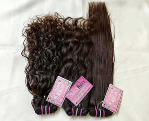 Extensiones de Cabello Humano Natural Ondulado Remy de Primera Calidad, Sin Procesar, de un Solo Donante Indio, con Doble Trama a Máquina - Product Image 2