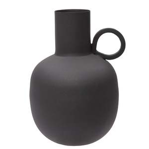 Coastal-Style Antique Metal Flower <b>Vase</b> Powder Coated Iron for Wedding and Vintage Spaces Tabletop <b>Decoration</b> - Product Image 2