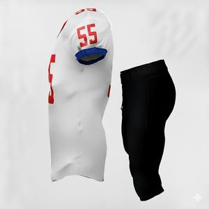 Maillot de football américain personnalisé en twill, uniformes d'équipe pour hommes, vente en gros, haute qualité, respirant, nom et numéro personnalisés - Product Image 2
