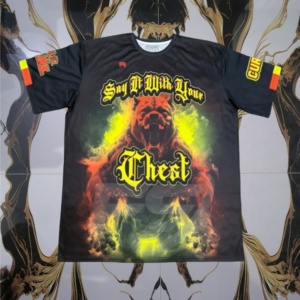 Camisetas de hombre de talla grande con estampado de sublimación de calor bordado con logotipo de equipo de béisbol y softbol de alta calidad y cuello redondo personalizado Unisex - Product Image 1
