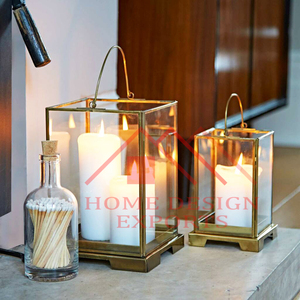 2025 Meilleure vente Lanterne en métal et bougie faite à la main au prix de gros - Product Image 2