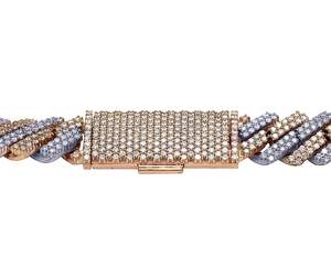 Ensemble de broches VVS Clarity Moissanite Diamond clouté en argent 925 Style Hip Hop chaîne cubaine vêtements de tous les jours pour hommes - Product Image 5