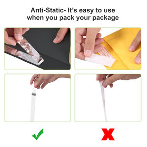 Sobres acolchados de burbujas de polietileno negro de 11x15 pulgadas para embalaje y envío de regalos de comestibles - Product Image 3