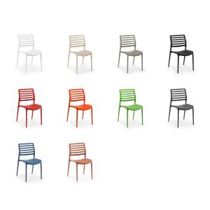 Silla de Comedor Apilable de Plástico Contemporánea Tilia Louise para Apartamentos y Bodegas - Product Image 5