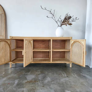 Modular kitchen <b>rattan</b> cupboard cabinets dining room <b>sideboard</b> cabinet storage cupboards for wholesale - Product Image 3