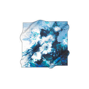 Digital Printed 100% Silk Floral <b>Square</b> <b>Scarf</b> for Girls Spring Summer Party - Product Image 1